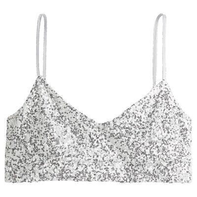 HM女装春季亮片背心文胸上衣1293201