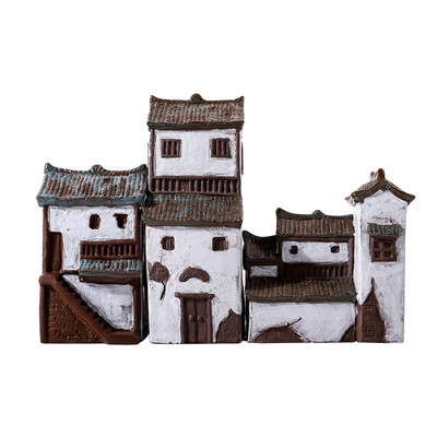 陶瓷摆件中式鱼缸假山装饰