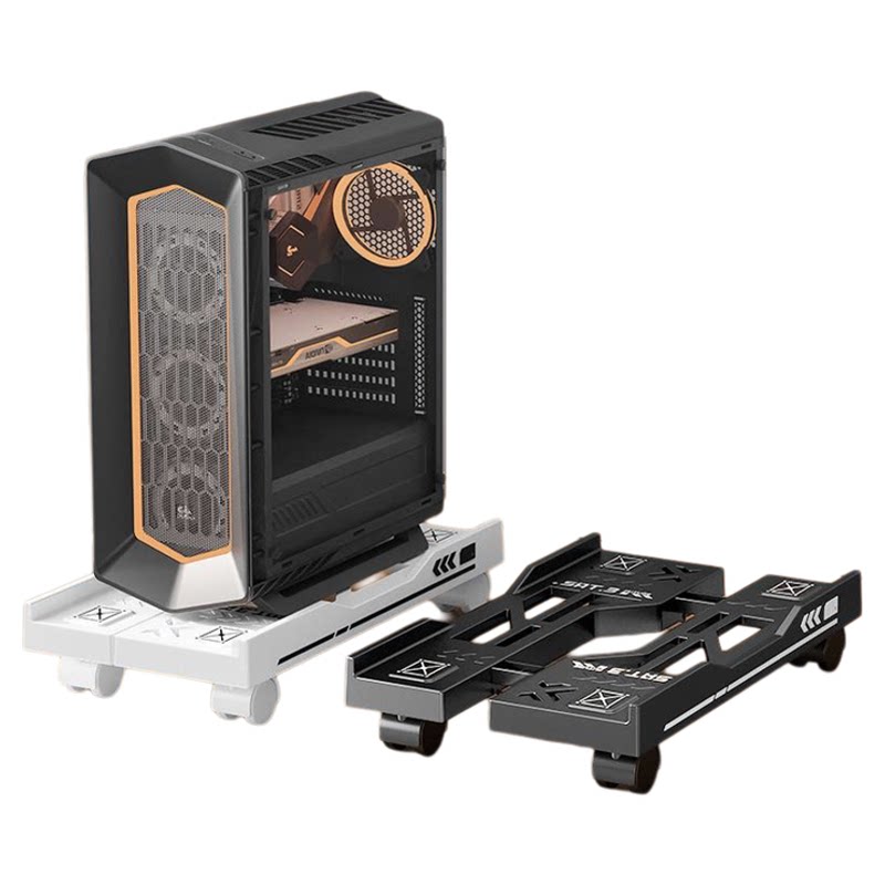 台式电脑主机托架移动机箱支架底座家用办公室可增高散热放置物架