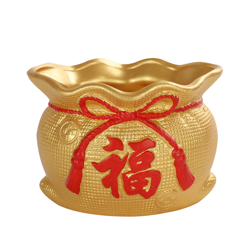 花盆红色喜庆盆陶瓷盆发财树花盆绿植盆栽室内客厅多肉花盆花卉盆
