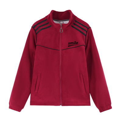 啄木鸟摇粒绒短外套女春秋2024新款妈妈洋气立领抓绒衣双面绒上衣