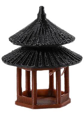 3D打印中式古建筑模型摆件