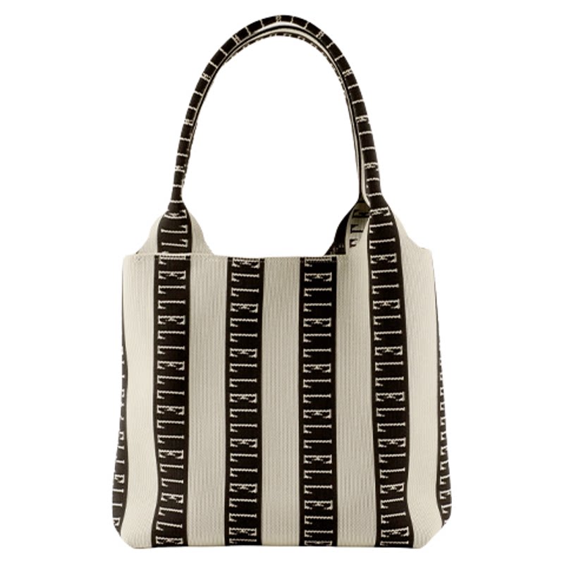 ELLE女包上班通勤帆布包新款时尚百搭大学生小众单肩包手提包包包