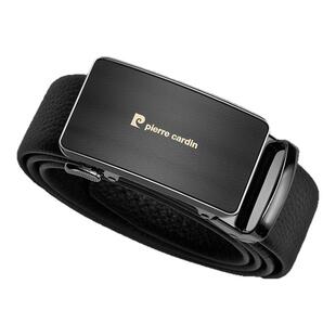 皮尔卡丹男士皮带自动扣真牛皮腰带商务轻奢中青年裤带新款送爸爸