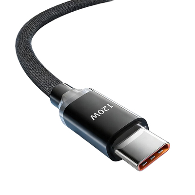 艾胜者120w超级闪充type-c数据线6a编织快充适用华为荣耀mate80p70p60pro小米vivo安卓OPPO车载加长充电线