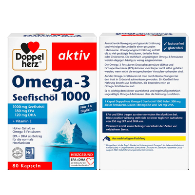 双心深海鱼油DHA1000mg80粒