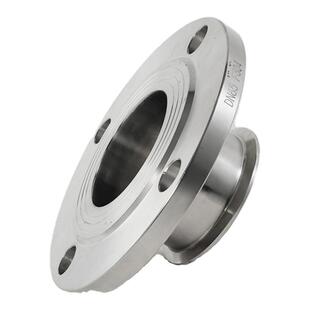 卫生级304不锈钢快装法兰转接头变径一端卡盘一端法兰快接法兰