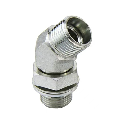 45度弯公制H型内锥油管接头1CG4