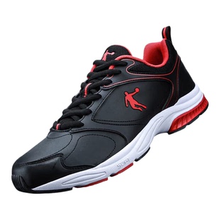 乔丹男鞋黑红皮面跑步鞋经典复古运动鞋品牌正品旅游鞋成熟波鞋子