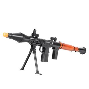 儿童RPG火箭炮发射筒仿真迫击炮男孩玩具枪3-6岁高级的四连火箭筒