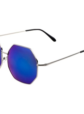 美特龙彩膜太阳镜女男反光蛤蟆镜