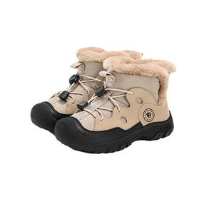 泰兰尼斯棉鞋东北抗寒儿童雪地靴冬季男童户外防水靴子女童运动鞋