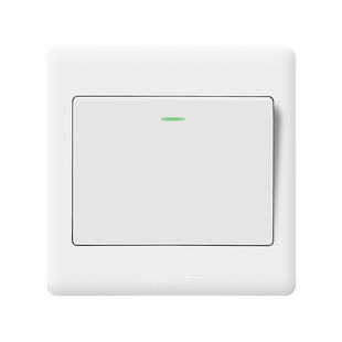 单开一开双控开关插座灯开关面板单联一位暗装暗线86型家用1开