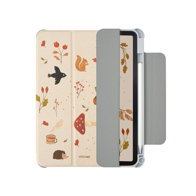 Ufology原创适用ipadair6保护壳pro2024平板mini6保护套air4/5磁吸全包air3笔槽11寸13寸苹果7/8/9/10代插画