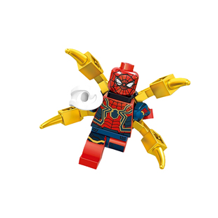 漫威复仇者联盟4蜘蛛钢铁侠超级英雄蚁人拼装人仔积木玩具男孩子