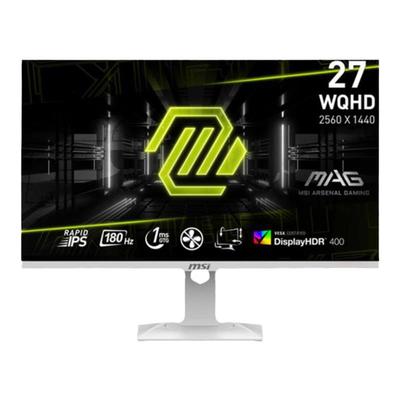 微星27寸2K白色显示器MAG274QRFW