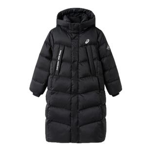 ASICS/亚瑟士童装女童男童长款保暖鹅绒羽绒服25年冬季蓄热防泼水
