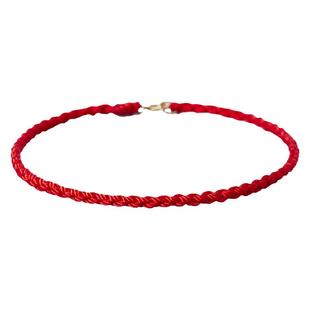 小红绳手绳女本命年手链编织绳男情侣手链马年红绳手链女14k包金