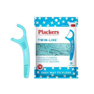 plackers进口量贩便携超细牙线棒