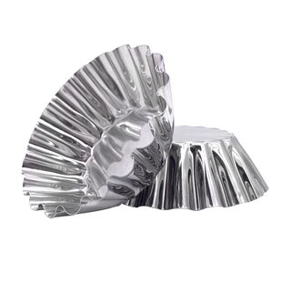 重复使用不锈钢蛋挞模具烘焙家用压模戚风迷你小蛋糕模具果冻花型