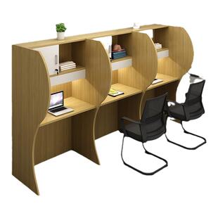 共享自习室隔断桌椅沉浸式学习桌考研书桌封闭式一对一课桌自习桌