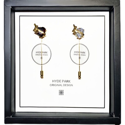 海德公园心的红色透明原创领针