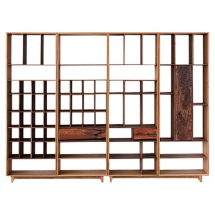 野木1978结疤狩纵横书架侘寂风置物陈列展示博古架茶室新中式原创