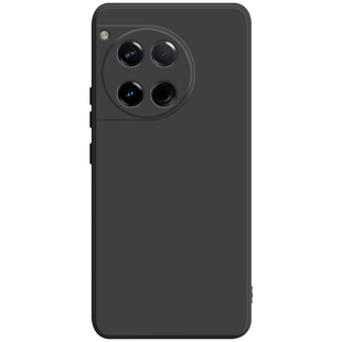 适用于一加12手机壳新款液态硅胶1+12保护套全包防摔oneplus+十二直边纯色磨砂男商务女简约潮牌网红石墨黑软
