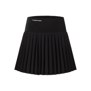 美力城轻运动网球裙白色a字半身裙春夏防晒高腰收腹短款百褶裤裙