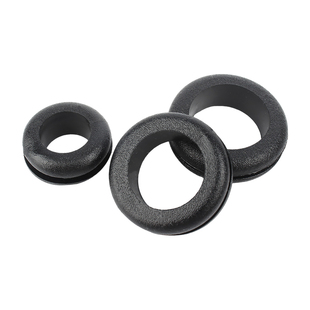 环保橡胶防尘双面黑色护线圈穿线保护套出线圈电线配电箱过孔皮圈