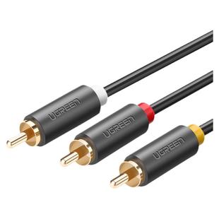 ugreen绿联av线三对三莲花头dvd机顶盒子老电视信号连接线高清数据输出红黄白rca插头3对3三色线音视频转接线