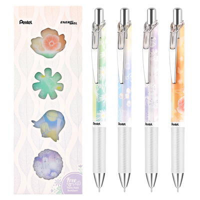 派通花卉限定速干中性笔0.5mm