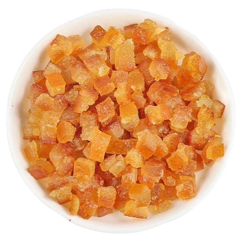 糖渍橙皮丁橘皮丁陈皮桔皮桔丁月饼馅料阿胶糕烘焙专用橘丁橙子粒