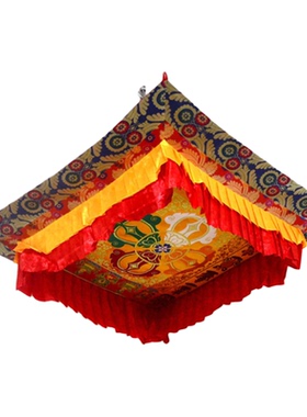 藏佛布艺寺院寺庙佛堂装饰宝盖伞