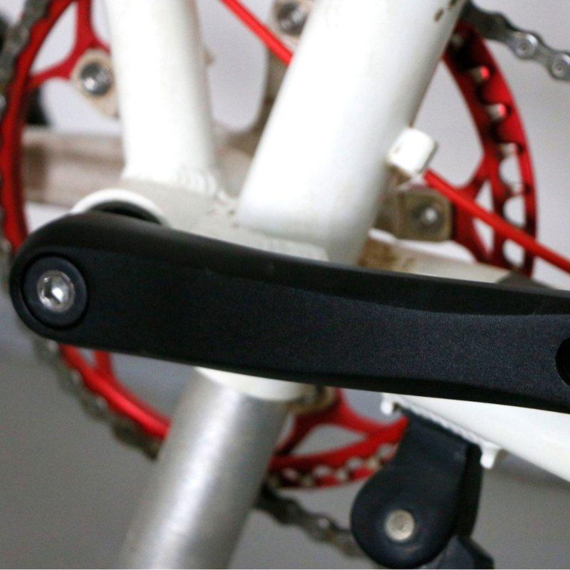 山地公路折叠自行车铝合金左左腿曲柄菱形170方孔盘孔正牙曲柄