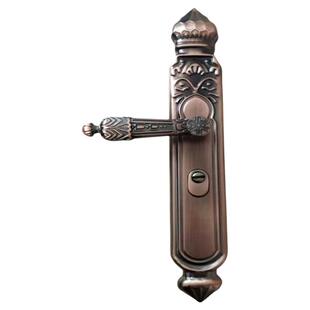 防盗门把手红古铜色通用型大门双开门锁把手拉手面板