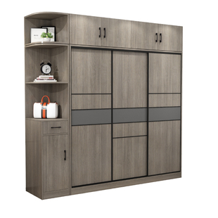 经济型大衣柜出租房用家用卧室定制衣帽间收纳储物柜现代简约衣橱