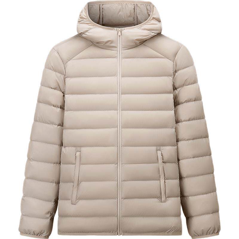 安踏羽绒服女2026冬季轻薄保暖防风防泼水连帽上衣162547901