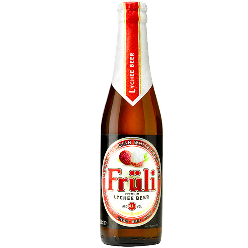 fruli草莓比利时荔枝味啤酒