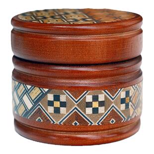 日本箱根寄木细工迷你收纳盒首饰盒小型精致高级感日式高端戒指盒