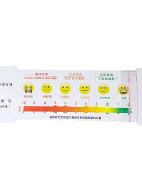 疼痛评分尺疼痛评估尺脸谱评分表