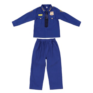 男女童套装朱迪警官cos服疯狂动物城男童兔子豹子警官牛局长套装