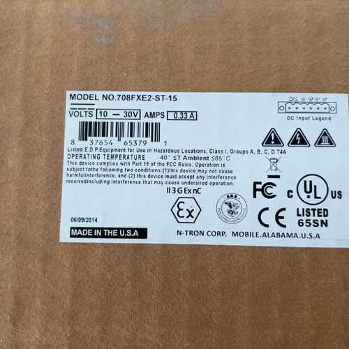 议价美国N-TRON恩创工业交换机 708FXE2-ST-15