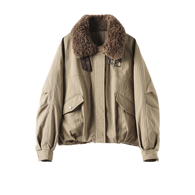 DAGA韩系休闲短款立领派克羽绒服