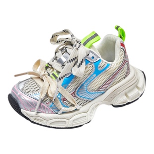 儿童运动鞋秋冬新款轻便老爹鞋女童休闲鞋男童跑步鞋加绒宝宝鞋软