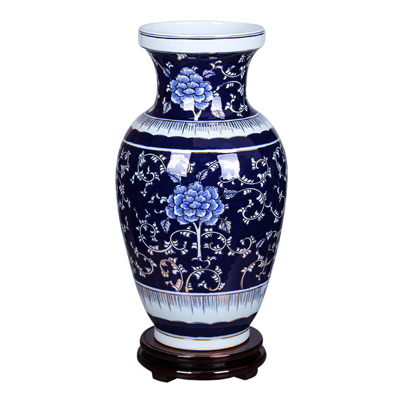 景德镇陶瓷器手绘描金摆件装饰品