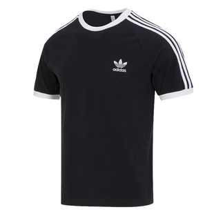 阿迪达斯三叶草短袖男装2025夏季新款宽松透气运动休闲T恤 IA4845