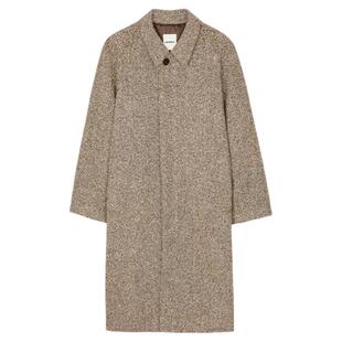 季末7折SANDRO2025秋冬新款男装法式迪木尔风绵羊毛单排扣大衣