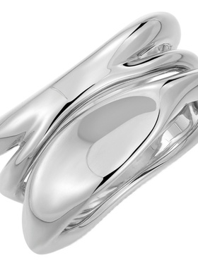 monSecret女风蚀错位戒指指环