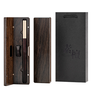 鸿拓红木筷子刻字专用礼品生日送领导新中式老外创意商务伴手礼物